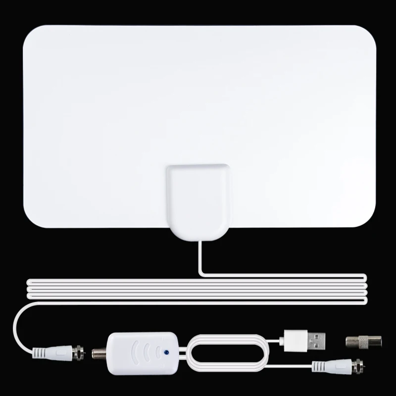 

New Indoor Digital HDTV Antenna TV 900 Miles Radius Amplifier DVB-T2 Isdb-tb Satellite Dish Signal Receiver Aerial