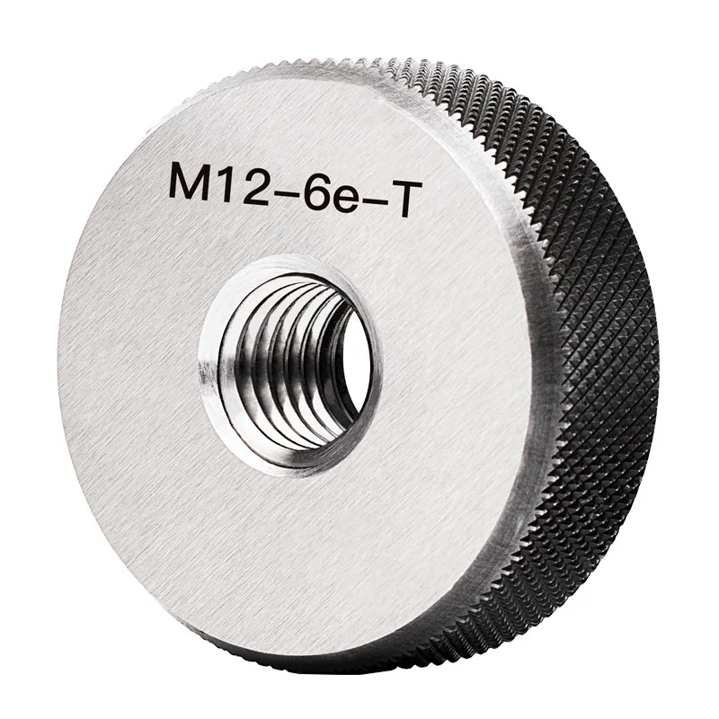 1SET(1*GO+1*NOGO) 6e M45-M50 표준 미터법 미세 치아 나사 링 게이지 측정 도구 M45M48M50
