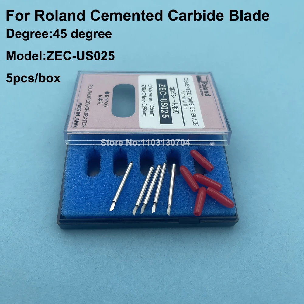 

5PCS Roland Imported Blade Knife 45 degree ZEC-US025 For Roland XC-540 VP540 SC-500 XR-640 FP-740 Cutting Cemented Carbide Blade