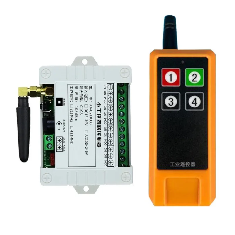 DAZZLEEX Interruttore di Comando a Distanza Senza Fili 30A Motore Elettrico per Pompa dell'Acqua trifase Telecomando Controller a Canale Singolo