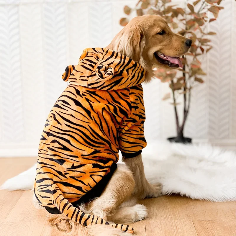 FLAdorepet Grappige Halloween grote hond dinosaurus kostuum outfits