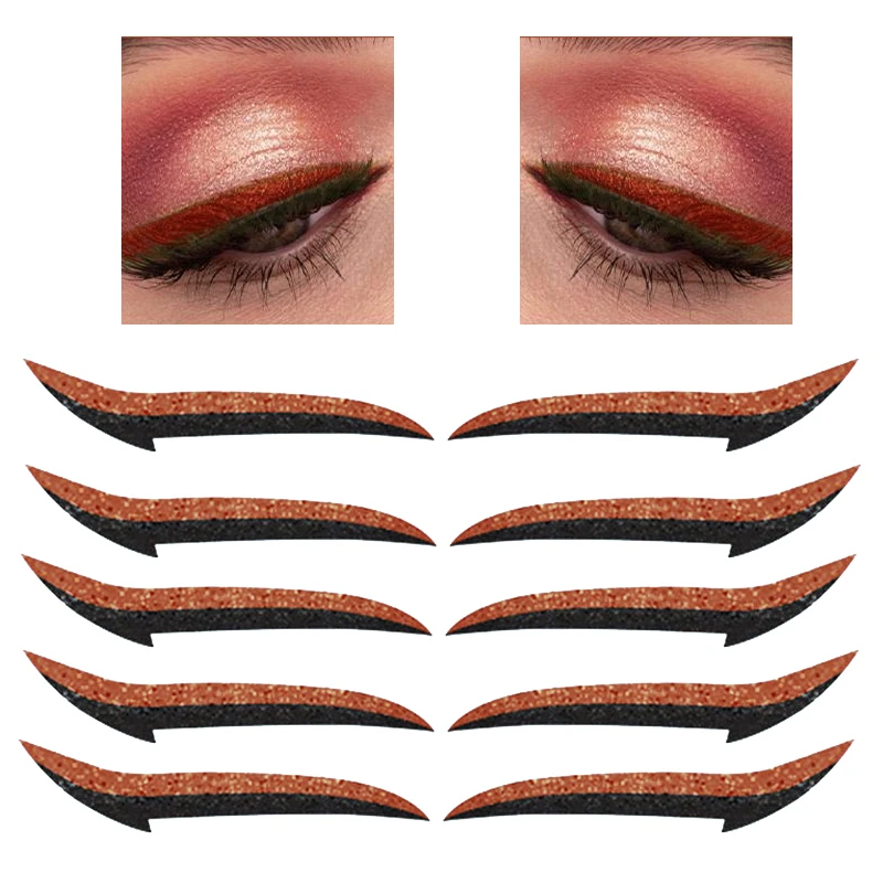 10Pcs Red Eyeliner