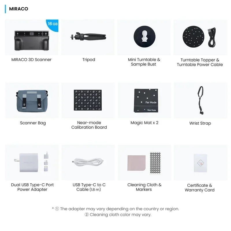 레보포인트 미라코 3D 스캐너 올인원 스캐닝