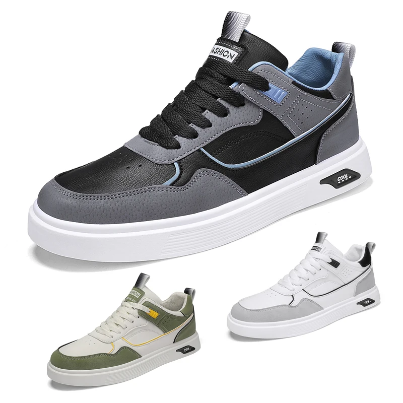 Men's Casual Korean Fashion Board Shoes - Plus Size Available main image 1