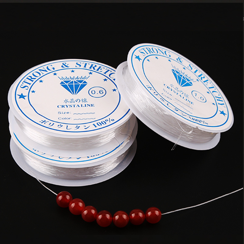 0.4-1mm Clear Stretch Elastic String Crystal Line Transparent Beading Rope Cord Thread DIY Jewelry Handmade Bracelets Necklace