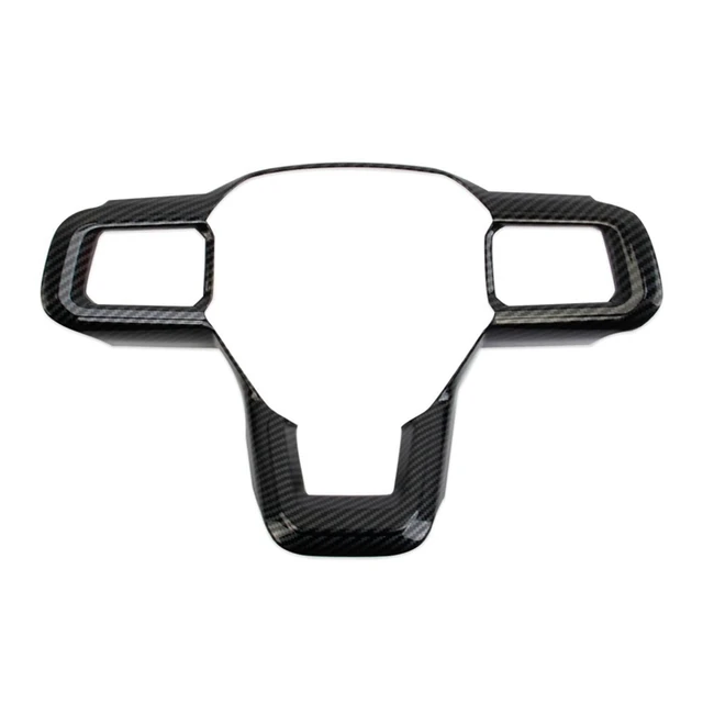 thumbnail image 2 of Hoolcar Carbon Fiber Steering Wheel Trim Cover For Ford Mustang 2024-2025 – Interior Center Console Dash Accent 2 of 13