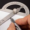 Stainless Steel Angle Gauge Round Head Caliper Measuring Ruler Vastar 180 Degree Adjustable Protractor 1