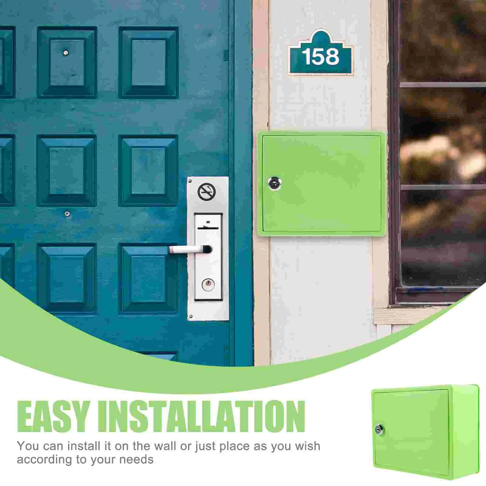 White Plastic Milk Box Small Mailbox Wall Mount Mailboxes With Lock Durable Safe Material Hanging Mailbox Tool Garden