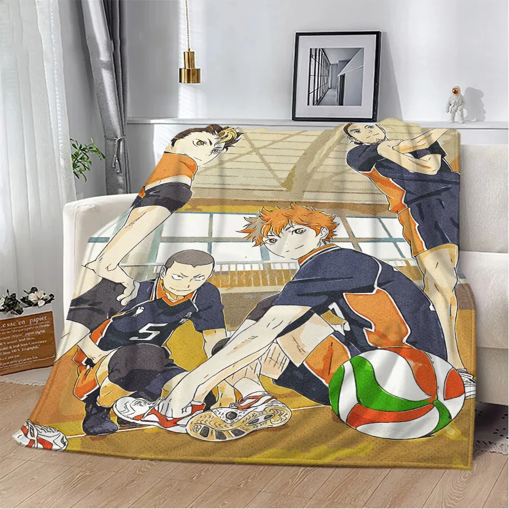 Haikyuu Thick Blankets for Winter Blanket King Size Bed Throw Home and Decoration Knitted Plaid Luxury Bedding Beach Towel Knee 4