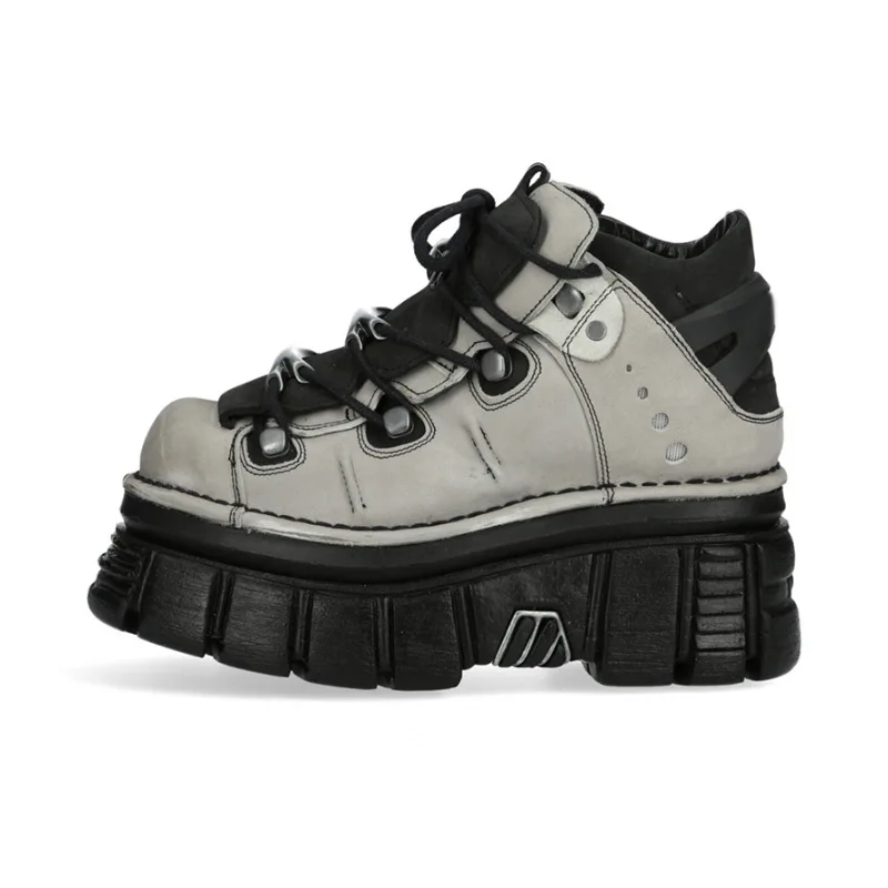 

2023 New Style Punk High Sneakers With Thick Soles Color-blocking Tenis Feminio Casual Sneaker Zapatos De Mujer Envío Gratis