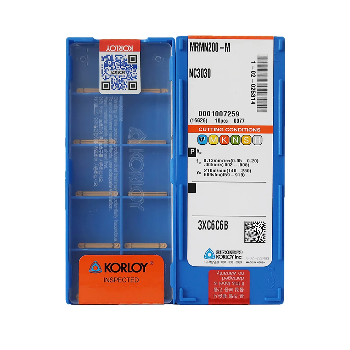 

KORLOY 100% оригинальные MRMN200 MRMN250 M 2,5 мм 2 мм PC5300 рельефные профилирующие Вставки Режущий Инструмент Твердосплавные вставки MRMN