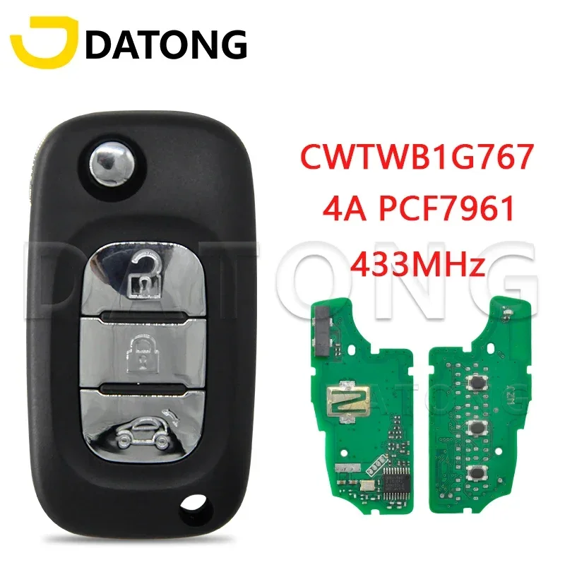 

Datong Wolrd Car Remote Control Key For Mercedes Benz Smart Fortwo 453 Forfour 2015-2017 CWTWB1G767 TWB1G767 4A PCF7961 433MHz