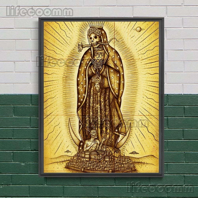 Virgin Mary Canvas Print, Virgin Mary Wall Decor