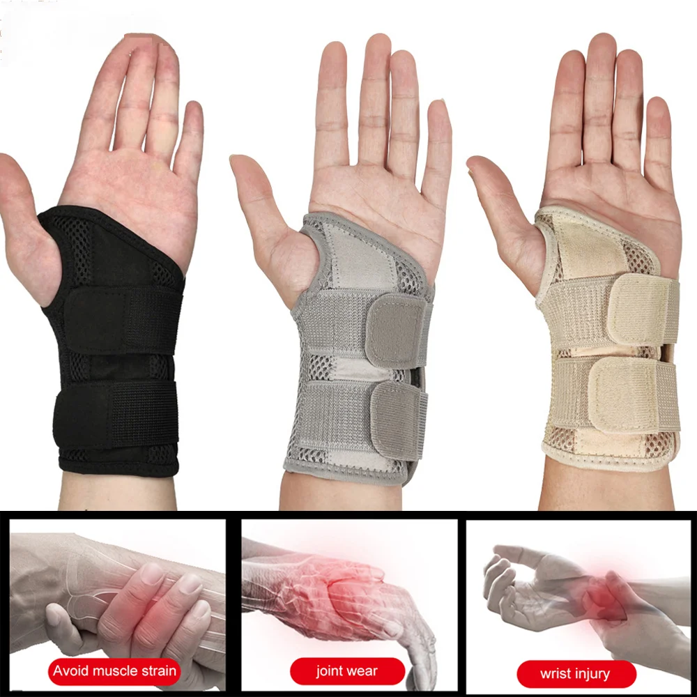 

Carpal Tunnel Wrist Brace Adjustable Wrist Support Brace Wrist Compression Wrap for Arthritis Tendinitis Pain Relief