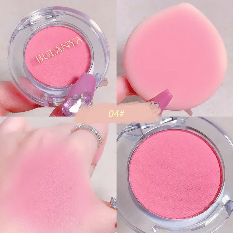 Monochrome Soft Matte Blush Highlighter Orange Peach Pink Natural Red Rouge Cheek Purple Blue Nude Makeup Face Brightening powder blusher blush powder facial blusher monochrome blush