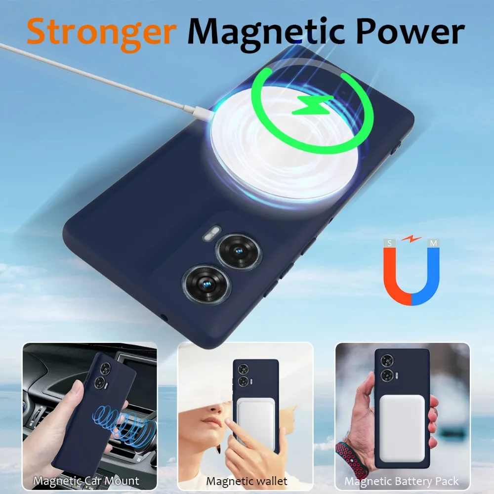 MagSafe Magnetic Liquid Silicone Soft Case - Wireless Charging Cover