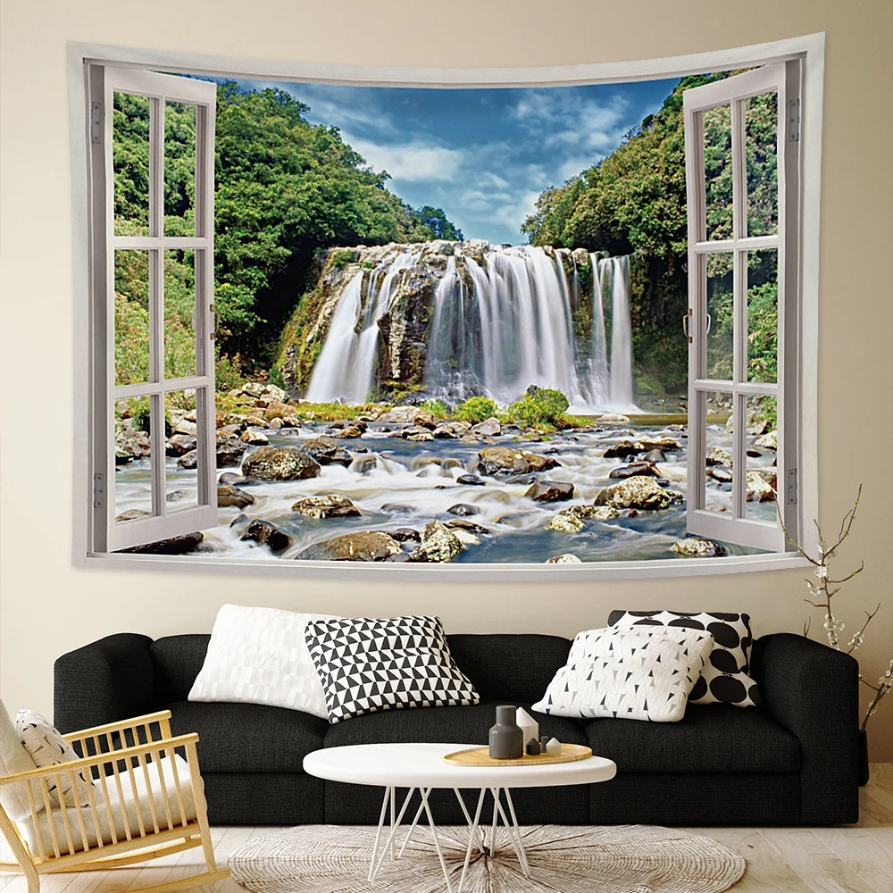 Wall Hanging Tapestry Art Nature Home Decorations for Living Room Wall Decor 