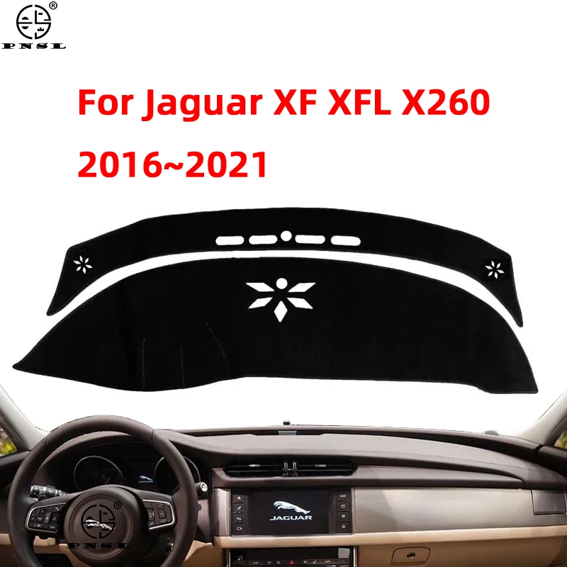 

Чехол для приборной панели Jaguar XF XFL X260 2016 ~ 2021, коврик, ковер, солнцезащитный козырек, Нескользящая подушка, автомобильные аксессуары