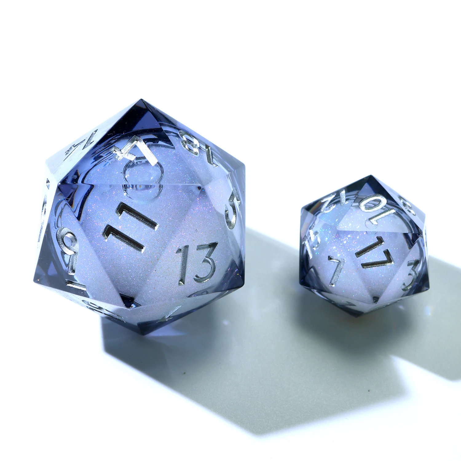 30MM Large D20,Polyhedral Resin DND D20 Dice Set,Liquid DND D20 Gift For Board Games Role Playing Table Game-Liquid 1