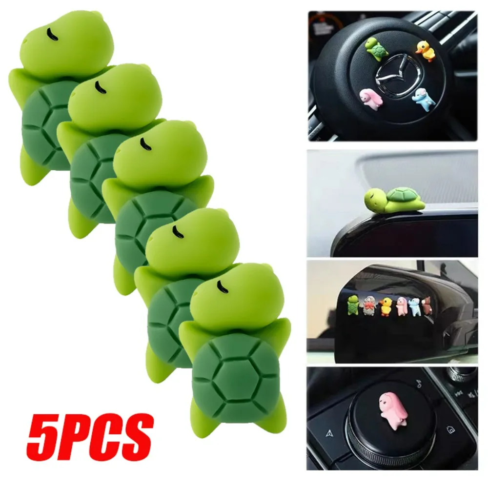 

Car Mini Cartoon Animal Sleeping Ornament Computer Screen Decor Auto Center Console Ornaments Cute Car Decoration Accessories