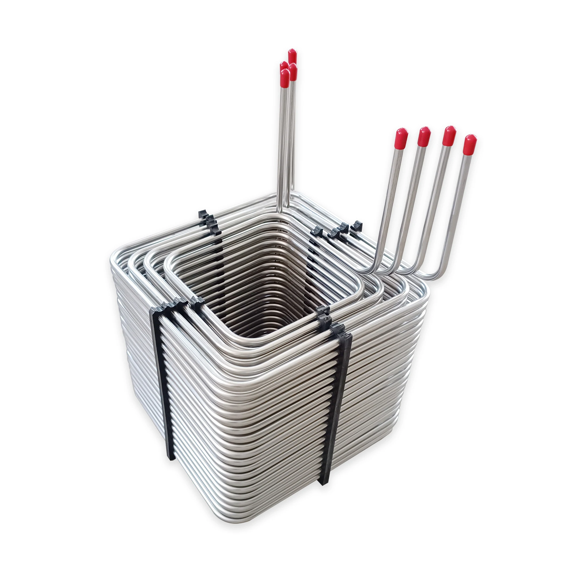 Square Four-Way Beer Tube 304 Stainless Steel Coil Water-Cooled Beer Machine Cooling Coil Used in Restaurants Bars