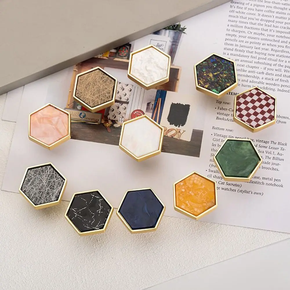 Door Pull Handle Drawer Cabinet Door Wardrobe Cabinet Knob Nordic Hexagonal furniture knobs mechanical equipment handles