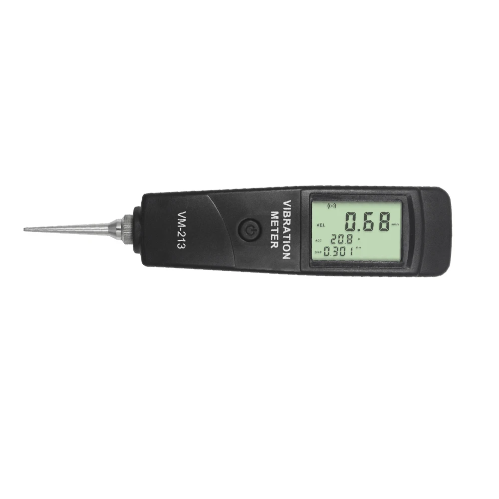 Pen Vitiometer VM-213 Motor Mechanical Failure Acceleration Speed Displacement Digital Vibration Tester 0.1m/s²~300.0m/s² 4