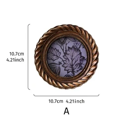 European Retro Golden Oval Lace Photo Frame for Elegant Home Decor Display (LuoxuanwenYXA)
