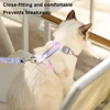 Cat Harness and Leash Set Adjustable Escape Proof Pet Harness for Kitten Outdoor Walking Cat Collar Lead Leash Pet Supplies 2