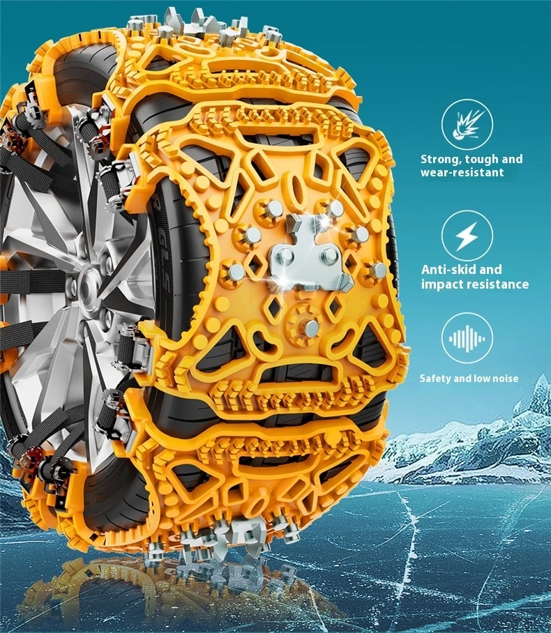6pcs General type anti skid Automobile tire snow chains for vehicles running on ice in winter metal Anti skid Car Snow Chains