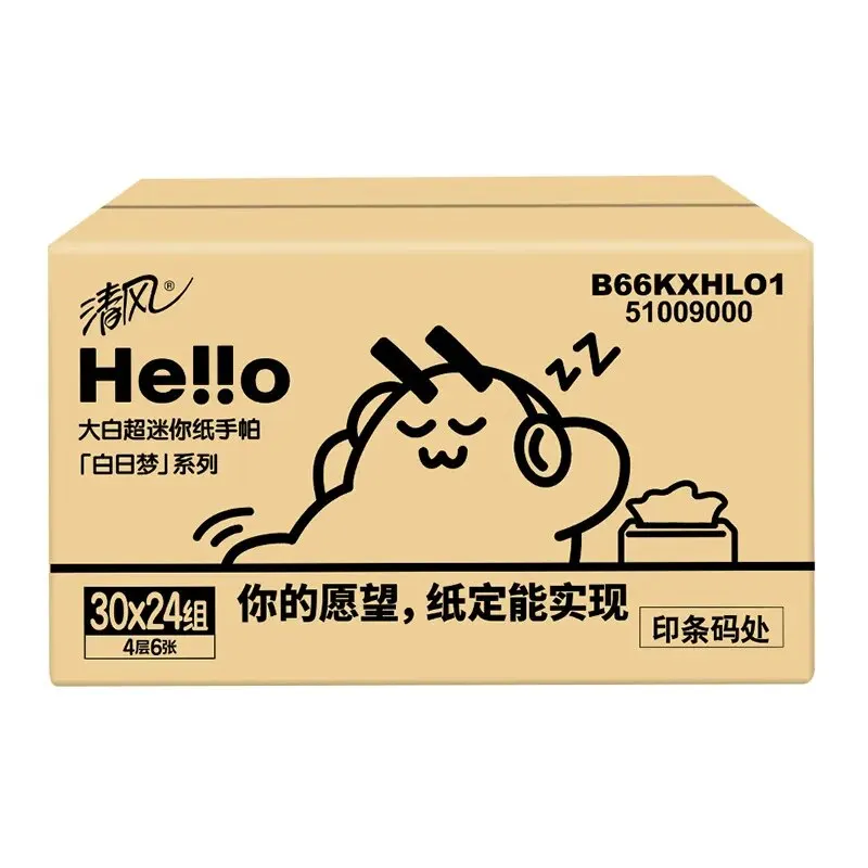 Paper Towel 30pcs Portable Small Pack Facial Tissue Handkerchief Napkin Travel Desktop Cleaning
