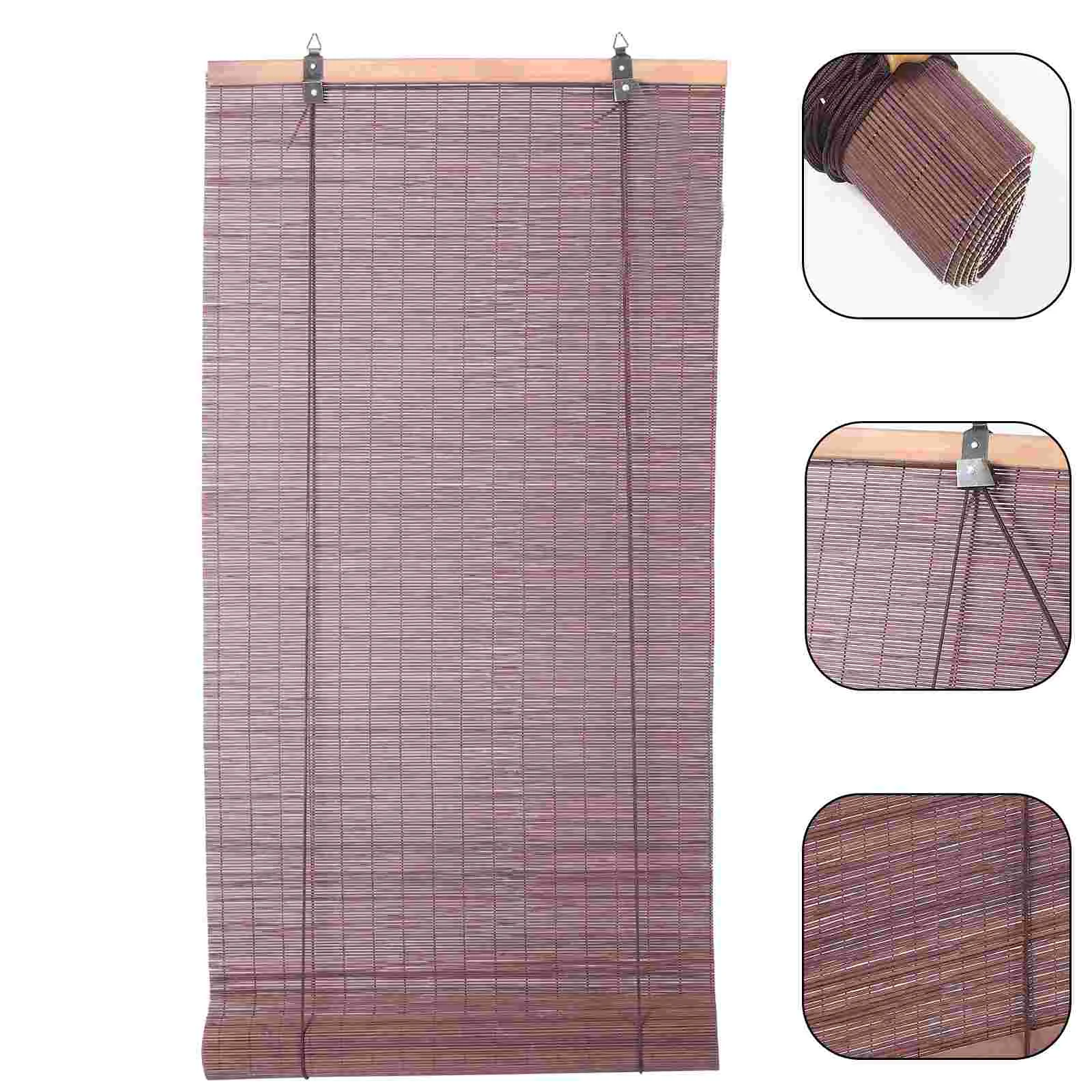 

Bamboo Curtains Farmhouse Window Japanese-style Bedroom Drapes Plastic Office Decore
