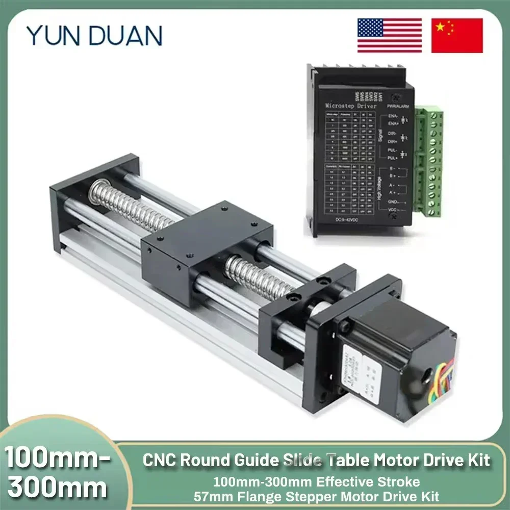 Nema23 Motor Linear Rail Table Kit Motorized Ball Screw Module