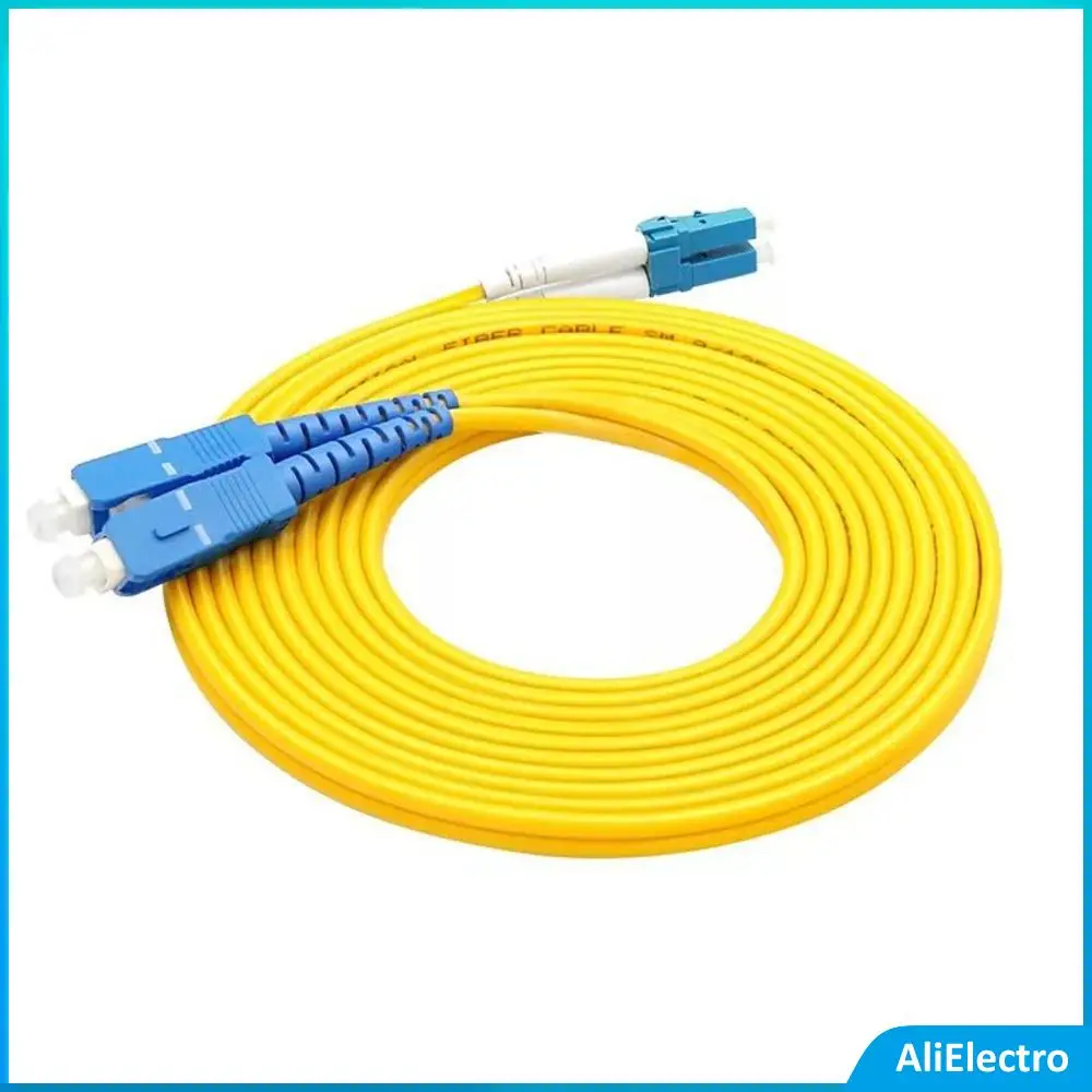 

Fiber Optic Patch Cable SC/UPC-LC/UPC Singlemode Duplex Fiber 3.0mm PVC Fiber OpticJumper