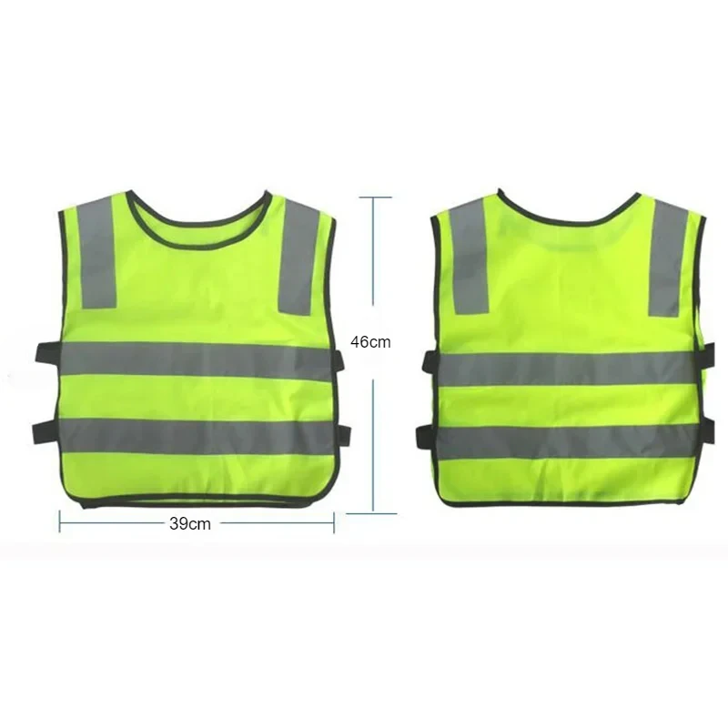 Children's High Visibility Reflective Safety Apron - Bright Yellow