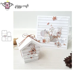 Piggy Craft metal cutting dies cut die mold 3D New Gift House box Scrapbook paper craft knife mould blade punch stencils dies