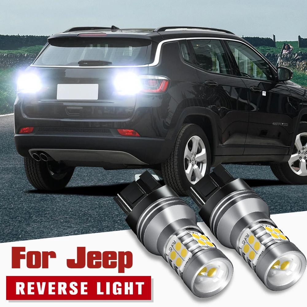 

2pcs LED Reverse Light Backup Blub Lamp W21W 7440 T20 Canbus Error Free For Jeep Compass 2011-2017