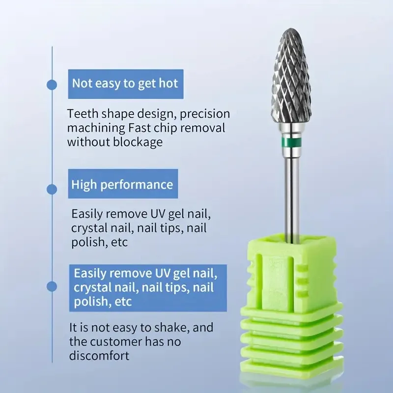 Tungsten Carbid Nail Drill Bits Electric Manicure Drill Accessory Milling Cutters for Nail Gel Polish Remover Nail Tools Efiles 4