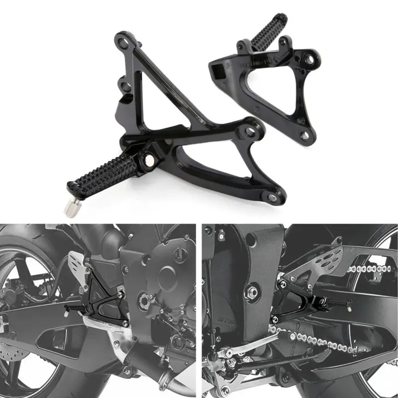 

Motorcycle Front Rider Driver Footrest Foot Pegs Bracket Set For Yamaha YZF R1 YZFR1 2009-2014