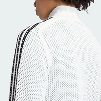Adidas Authentic Three Leaves Veste de sport respirante en tricot à col montant pour femme KC6496 5