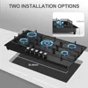 36" 5 Burner Gas Cooktop Built-in Stove Top Tempered Glass Panel NG/LPG Auto Ignition Hob Universal Nozzle Stainless Steel 4