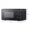 *0.7 cubic foot desktop microwave oven, 700 watts, black LED display screen, kitchen timer, household desktop microwave oven 6