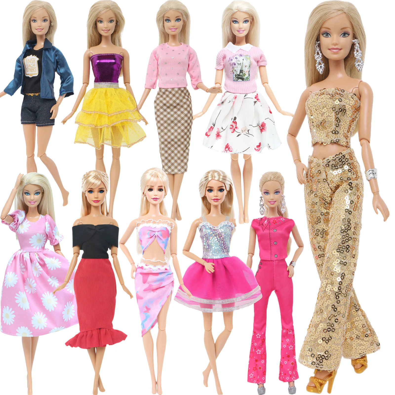 1 Set Fashion Doll Outfit Vest Shirt Skirt Pants Dress Blouse Sports Wear 11.5 Inch Dollhouse Clothes Accessories 1/6 30cm Doll barbie doll clothes doll clothes accessories doll clothes doll accessories
