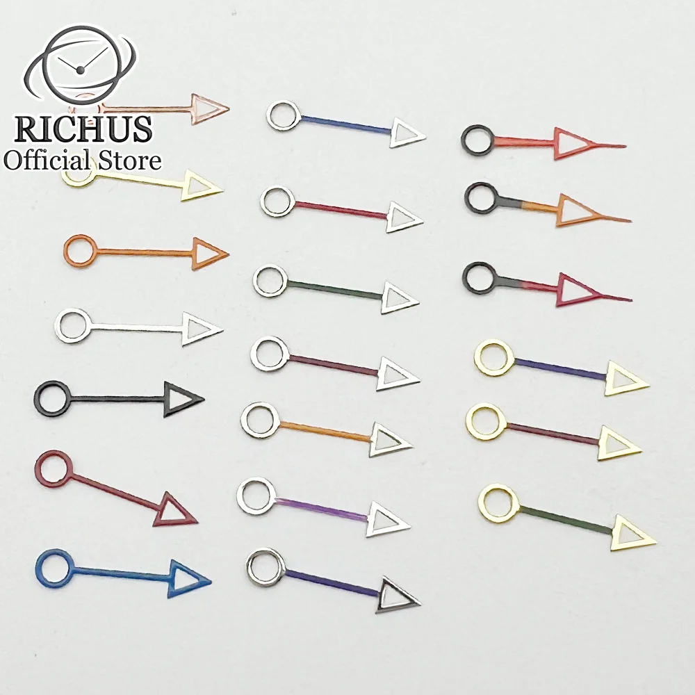 Lancette Dell'Orologio Gmt Fit Seiko Nh34 Nh34A Movimento Verde Aghi Luminosi Argento Blu Verde Rosso Arancione Gmt