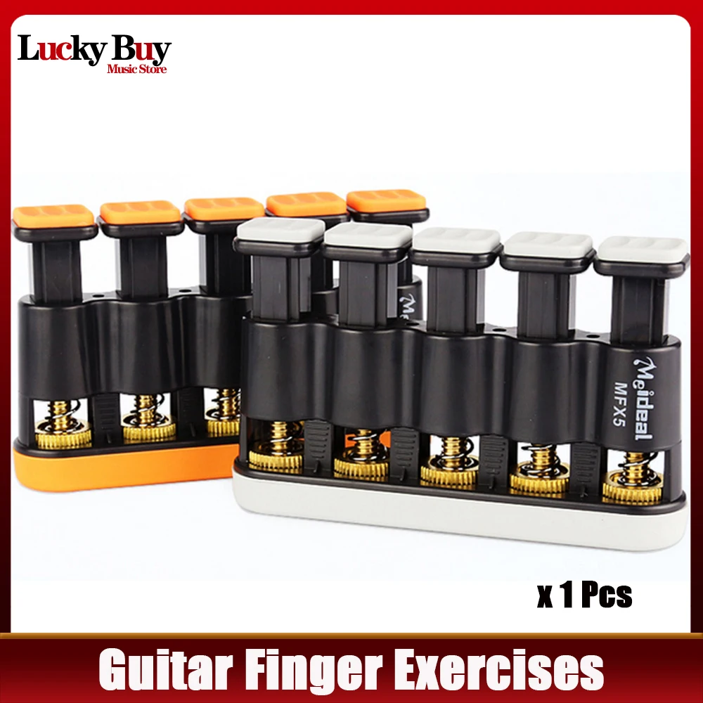 

Meideal MFX5 Hand Finger Exerciser for Ukulele Guitar Bass Piano Orange/Grey