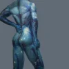 Fashion Men's Sexy Wear Luxury Full Rhinestone Jumpsuit Spandex Bodycon Party Nightclub DJ Stage Performance Muscular Man Juren 5
