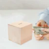 4 Pcs Children's Piggy Bank Toys Paint Your Own Unfinished Coin for Kids Multi-function Money Boxes 6