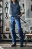 Non Stock 1930s Three-Pocket Wabash Work Vest Retro Men's Striped Sleeveless Jacket 6