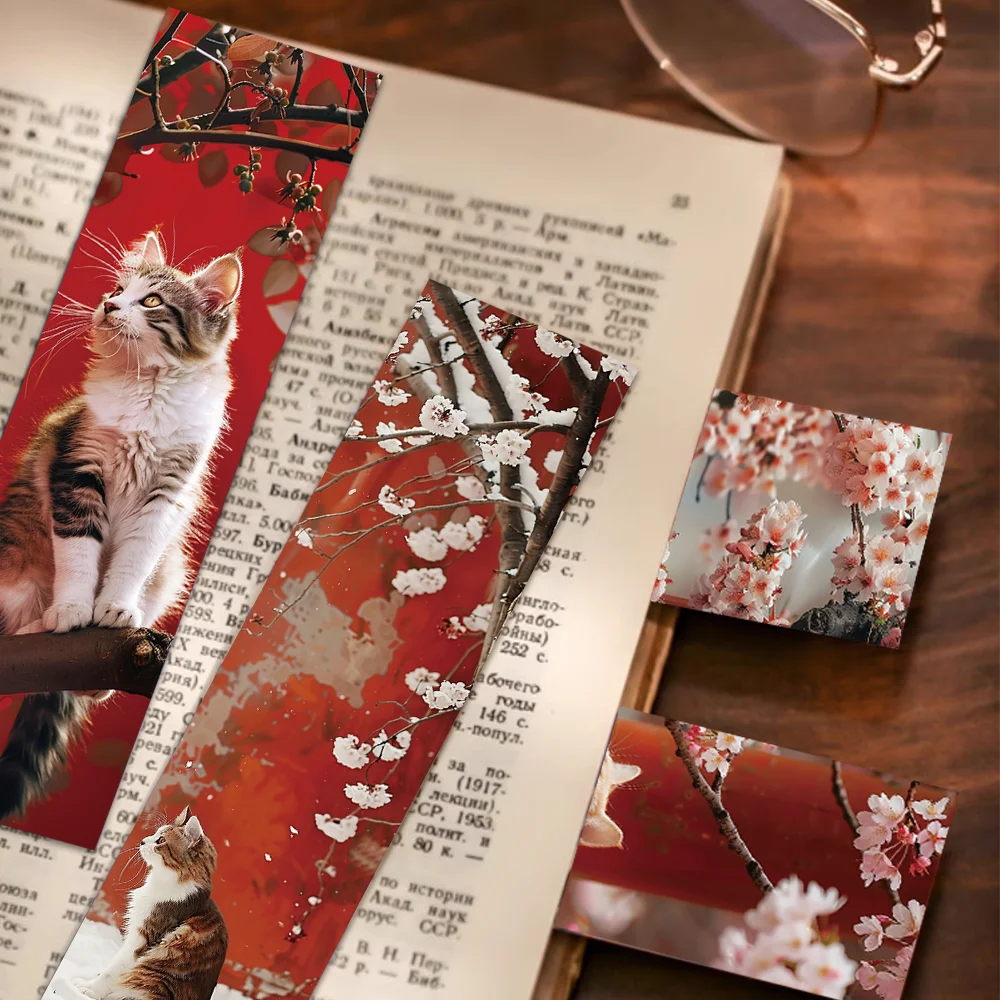 Palace Museum and Cat Bookmarks 30pcs for Reading Student Supplies Gift
