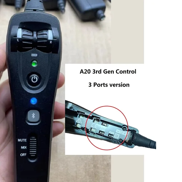 BOSE A20 Aviation Headset （録音用分岐ケーブル付) Bose A20 Aviation Headset with Bluetooth Dual Plug Cable
